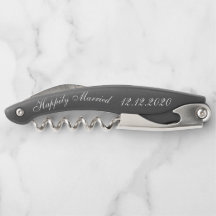 Mr en Mrs Elegant Wedding Favor Kurkentrekkers