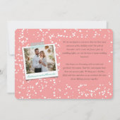 Mr. en Mrs. First kerstfoto Collage Wedding Kaart (Achterkant)