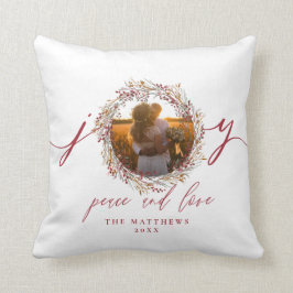 Mr. en Mrs First kerstfoto Wedding Keepomwille Kussen