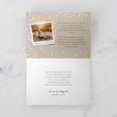 Mr en Mrs First Married kerstfoto Wedding Feestdagen Kaart (Binnen)