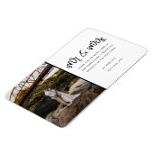 Mr. en Mrs. Foto Wedding Dank u Magneet (Linkerzijde)