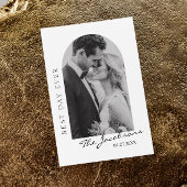 Mr. en Mrs Foto Wedding Hartelijk dank Bedankkaart