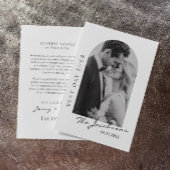 Mr. en Mrs Foto Wedding Hartelijk dank Bedankkaart