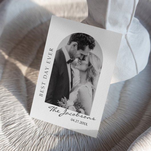 Mr. en Mrs Foto Wedding Hartelijk dank Bedankkaart