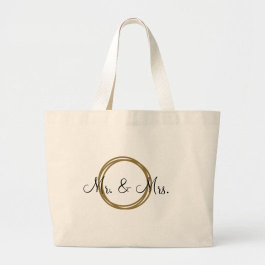 MR en MRS GOLD BAND tas (Voorkant)