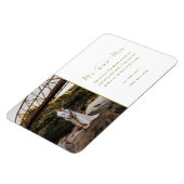 Mr en Mrs Gold trouwfoto Dank u Magneet (Linkerzijde)