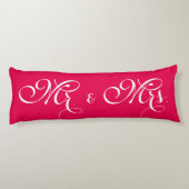 Mr en Mrs Happiness Red Body Pillow Lichaamskussen (Achterkant)