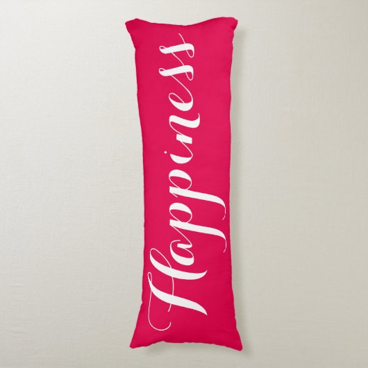 Mr en Mrs Happiness Red Body Pillow Lichaamskussen (Voorkant Verticaal)