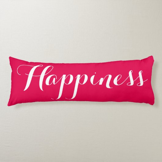 Mr en Mrs Happiness Red Body Pillow Lichaamskussen (Voorkant)