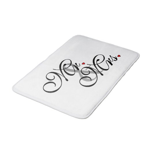 Mr. en Mrs Husband Wife Zijn haar nieuwe wippen Badmat (Gekanteld)