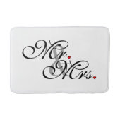 Mr. en Mrs Husband Wife Zijn haar nieuwe wippen Badmat (Voorkant)