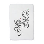 Mr. en Mrs Husband Wife Zijn haar nieuwe wippen Badmat (Voorkant Verticaal)