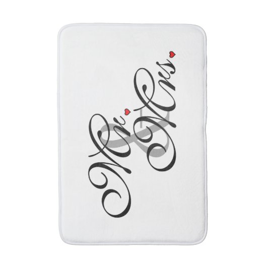 Mr. en Mrs Husband Wife Zijn haar nieuwe wippen Badmat (Voorkant Verticaal)
