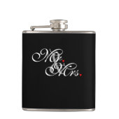 Mr. en Mrs Husband Wife Zijn haar nieuwe wippen Heupfles (Voorkant)