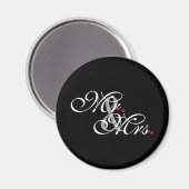 Mr. en Mrs Husband Wife Zijn haar nieuwe wippen Magneet (Voorkant / Achterkant)