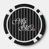 Mr. en Mrs Husband Wife Zijn haar nieuwe wippen Pokerchips (Achterkant)