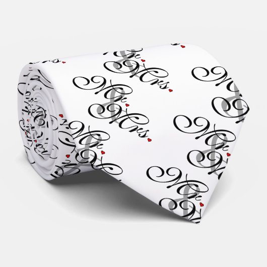 Mr. en Mrs Husband Wife Zijn nieuwe wiet Stropdas (Opgerold)