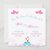 Mr en Mrs huwelijksreceptie uitnodigingen Kaart (Voorkant)