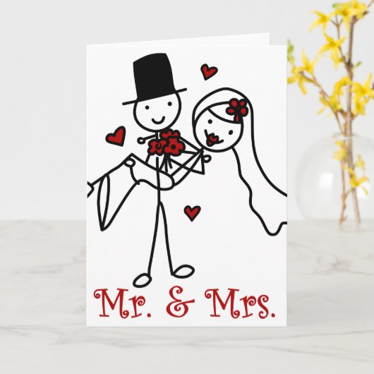 Mr en Mrs. Kaart (Gele Bloem)