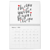 Mr en Mrs Love 12-maands Wall Calendar Kalender (Feb 2026)