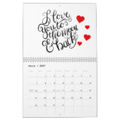 Mr en Mrs Love 12-maands Wall Calendar Kalender (Mar 2027)