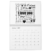 Mr en Mrs Love 12-maands Wall Calendar Kalender (Jan 2027)