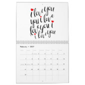 Mr en Mrs Love 12-maands Wall Calendar Kalender (Feb 2027)