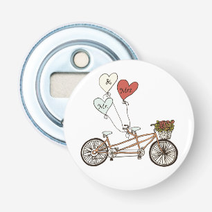Mr en Mrs. love tandem bike fles opener