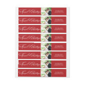 Mr. en Mrs. Married First kerstfoto Wedding (Vel)