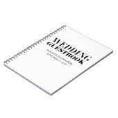 Mr en Mrs Modern Bold Wedding Guest Book Notitieboek (Linkerzijde)