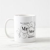 Mr en Mrs Monogram Koffiemok (Links)