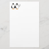 Mr en Mrs Penguin Design Briefpapier (Voorkant)