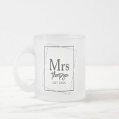 Mr. en Mrs. Personalized Wedding Gift for Couple Matglas Koffiemok (Links)