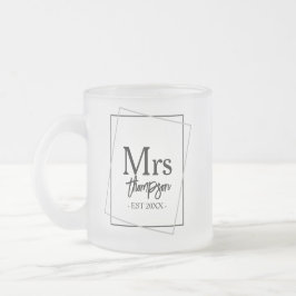 Mr. en Mrs. Personalized Wedding Gift for Couple Matglas Koffiemok