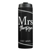Mr. en Mrs. Personalized Wedding Gift for Couple Thermosbeker (Voorkant)