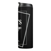 Mr. en Mrs. Personalized Wedding Gift for Couple Thermosbeker (Geroteerd rechts)