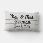 MR en MRS PERSOONLIJKE kussen (Achterkant)