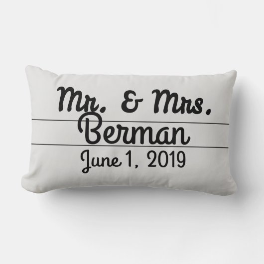 MR en MRS PERSOONLIJKE kussen (Voorkant)