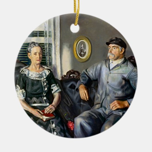 Mr en Mrs Phillip Wase van George Wesley Bellows Keramisch Ornament (Voorkant)