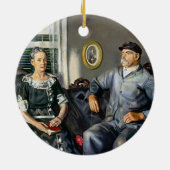 Mr en Mrs Phillip Wase van George Wesley Bellows Keramisch Ornament (Achterkant)