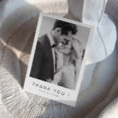 Mr. en Mrs. Photo Wedding Dank U Folie Kaart