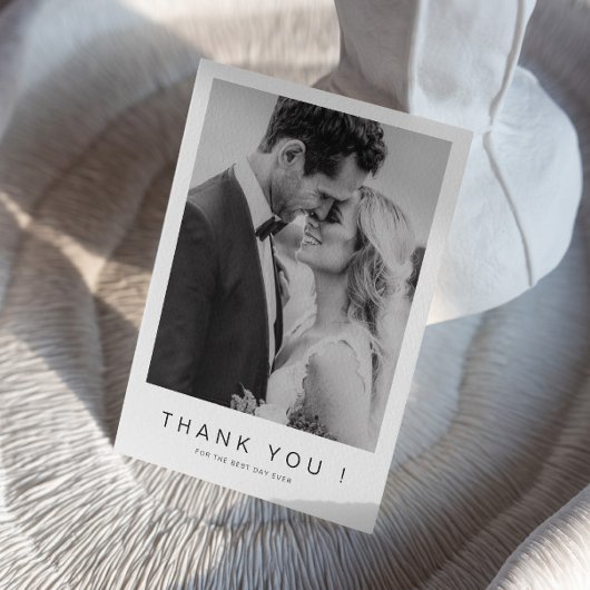 Mr. en Mrs. Photo Wedding Dank U Folie Kaart