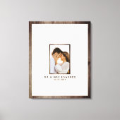 Mr en Mrs Photo Wedding Guest Book Canvas Print (Voorkant)