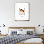 Mr en Mrs Photo Wedding Guest Book Canvas Print (Insitu (Slaapkamer))