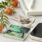 Mr en Mrs Pine Marten Date Night Sleutelhanger (Voorkant Rechts)