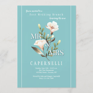 Mr. en Mrs Post Wedding Brunch Kaart
