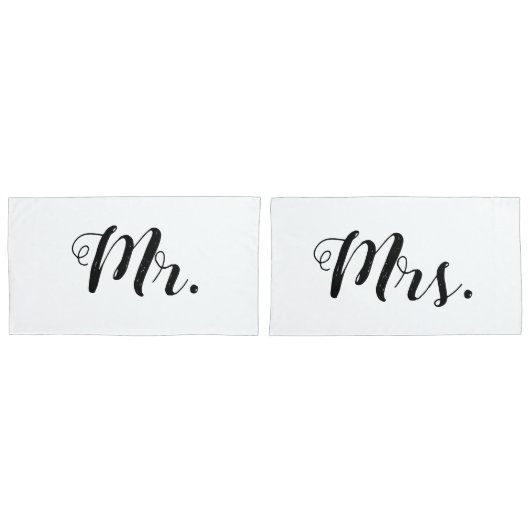 "Mr en Mrs." Reeks Hoesje piloot Kussensloop (Voorkant-Set)
