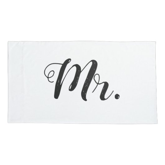 "Mr en Mrs." Reeks Hoesje piloot Kussensloop (Achterkant-Links)