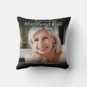 Mr en Mrs Right Fun 2 foto Jubileum Kussen (Achterkant)