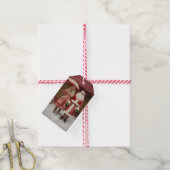Mr en Mrs Santa Claus Cadeaulabel (Met Touw)